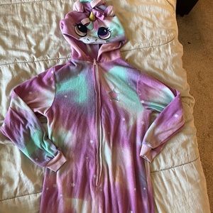 Girl’s Unicorn Onesie Pajamas